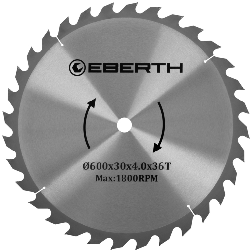 EBERTH Sägeblatt mit 600 mm Durchmesser