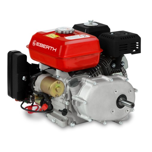 EBERTH 6,5 PS 4,8 kW Benzinmotor, 4-Takt, 1 Zylinder, 20 mm Ø Welle, Ölbadkupplung, E-Start