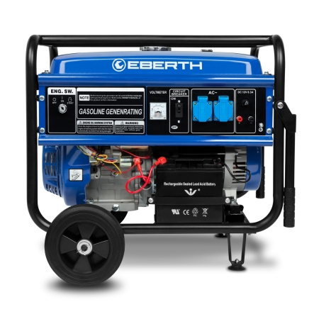 EBERTH Stromerzeuger 5500 Watt 13PS Leistung Fahrwerk E-Start