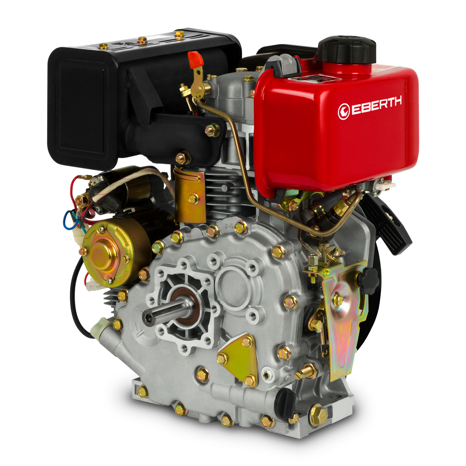 EBERTH 13 PS 9,56 kW Benzinmotor Standmotor Kartmotor Motor 4-Takt E-Start 25mm 