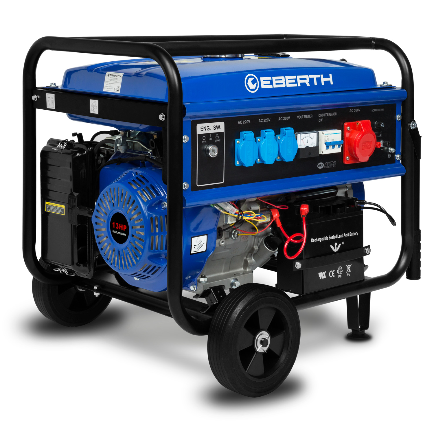 EBERTH 5000 Watt Notstromaggregat Diesel, Stromerzeuger