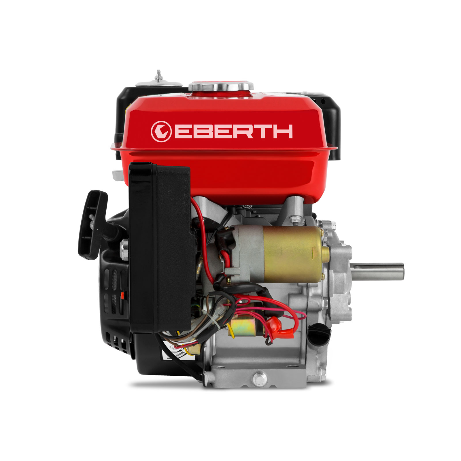 EBERTH 6,5 PS 4,8 kW Benzinmotor, 4-Takt, 1 Zylinder, 19,05 mm Ø Welle,  Reduktion